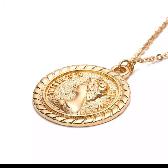 GOLD COIN NECKLACE - Picture 2 of 4